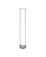 Glass Cylinder Vases Large Lobby Floor Vase H-40" D-6" Clear (Wholesale Pack of 4)