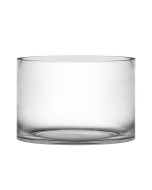 Glass Cylinder Vase H-8" x D-12" Clear (Wholesale Pack of 2)
