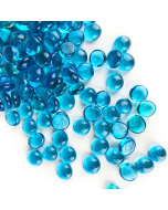 glass light blue beads vase fillers gem stones