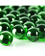 large glass green round marble