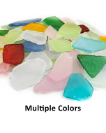 Flat Sea Glass Vase Filler, 1.5 Cups/LB (Wholesale 20 LBS/Case)