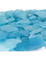 Turquoise Blue Flat Sea Glass Vase Filler