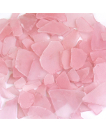 pink flat sea glass