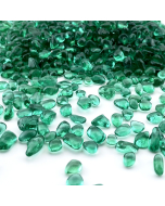 teal green glass gravels for Aquarium decor tumbled glass vase fillers