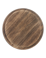 glass dome brown wood base