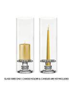 Open-Ended Glass Hurricane Candle Shade Chimney Tube 14" x 4.75"