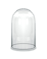 Glass Dome Cloche Decorative Plant Terrarium Bell Jars H-19.5" x D-11.75" Clear