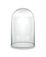 Glass Dome Cloche Decorative Plant Terrarium Bell Jars H-10.5" x W-6" Clear 