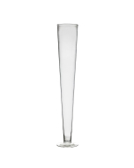 Trumpet Vase Floral Centerpieces H-32" x D-4.5" Clear