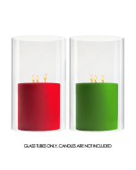 Open-Ended Glass Hurricane Candle Shade Chimney Tube 10" x 6"