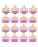 fuchsia led party tea light candles