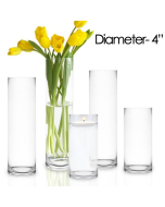 glass cylinder vases (Multiple sizes)