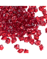 RED ACRYLIC ROCK VASE FILLERS