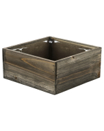 wooden square planter box