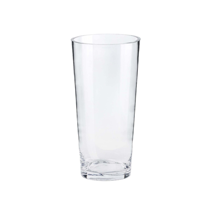 tapered down 10 inches glass cylinder vases