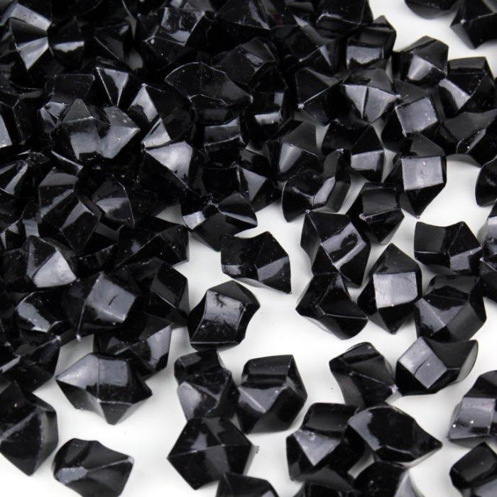 Black Acrylic Vase Filler Ice Rocks