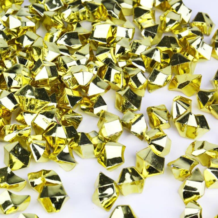 GOLD ACRYLIC ROCKS ICE