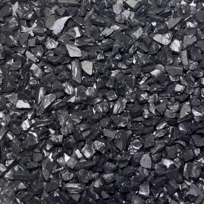 Black Crushed Glass Gravel Vase Filler, Approx. 42 Cups/LB (Wholesale 28 LBS/Case)