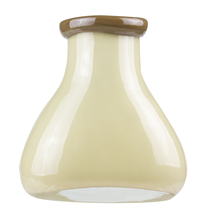 Cream Bottle Vase with Flip Lip