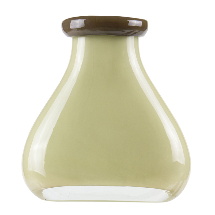 Cream Bottle Vase with Flip Lip
