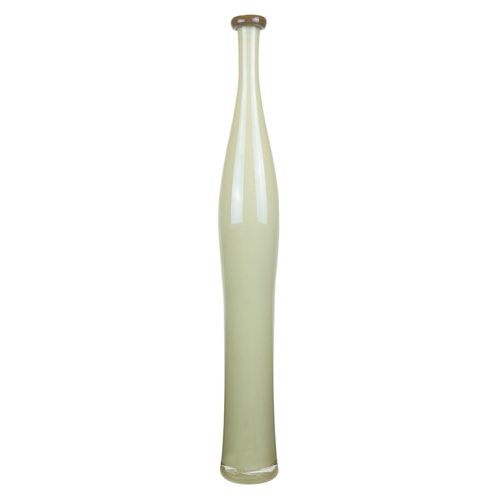 Brown Cream Slim Curve Vase with Flip Lip H-24" D-1.5"