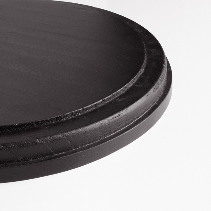 10" Wide Black Wood Base, Pack of 4 pcs