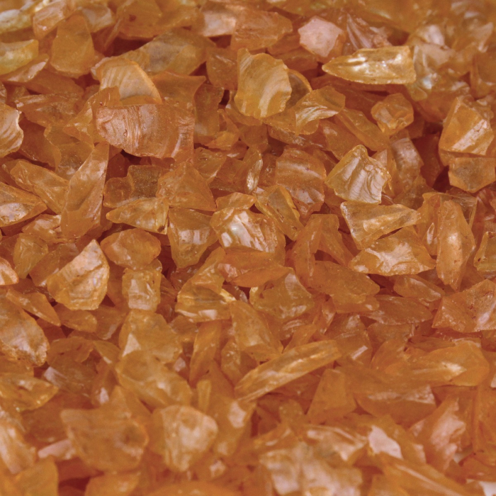 Orange Crushed Glass Gravel Vase Filler, Approx. 42 Cups/LB (Wholesale 28 LBS/Case)