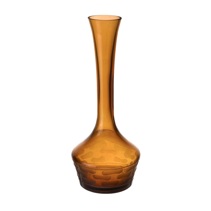 Decorative Amber Gold Glass Vase