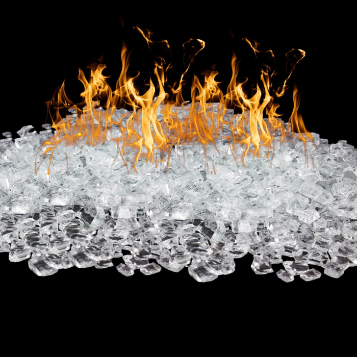 clear fire glass for fire pit
