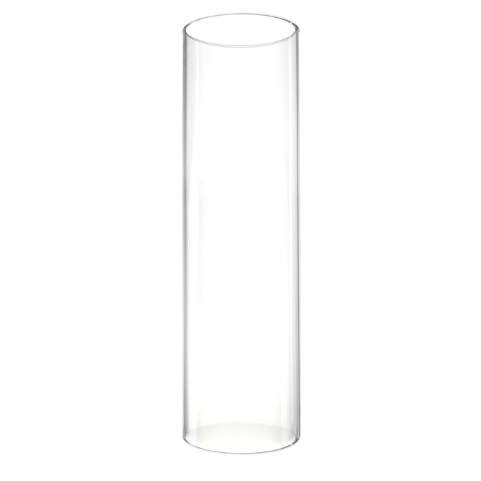 Open-Ended Glass Hurricane Candle Shade Chimney Tube 18" x 6"