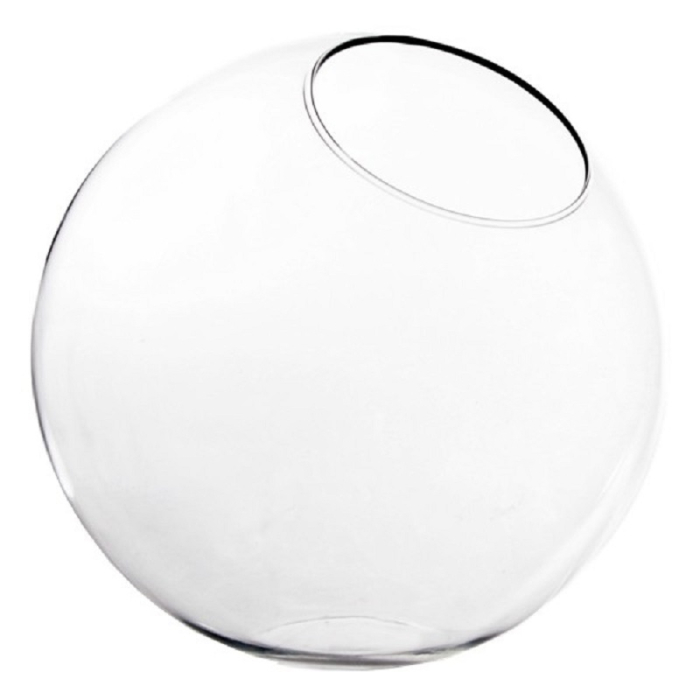 Glass Plant Slop Bubble Bowl Terrarium Vase 7.75" Clear (Wholesale Pack of 6)