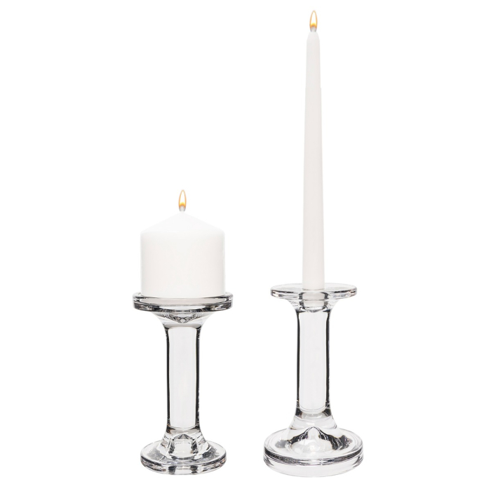 glass pillar candle holder