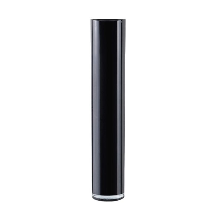 Black Glass Cylinder Vase. D-6" H-32" (Wholesale 4 PCS/Case)