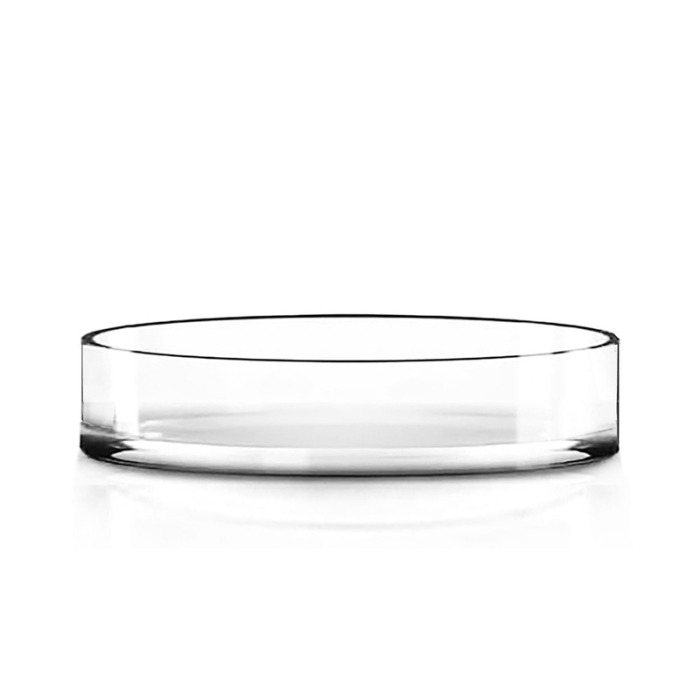 Glass Cylinder Vase. D-8" H-1.5" (Wholesale 12 PCS/Case)