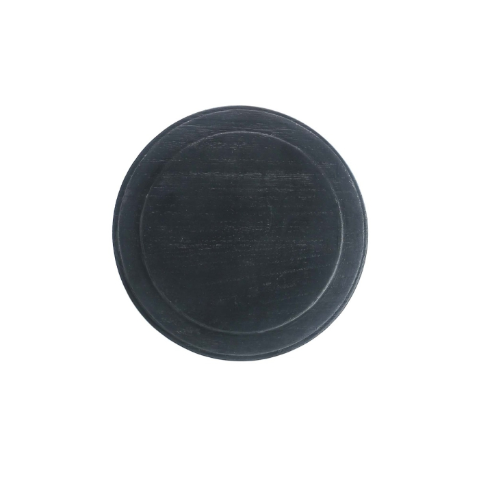 7" Wide Black Wood Base, Pack of 4 pcs