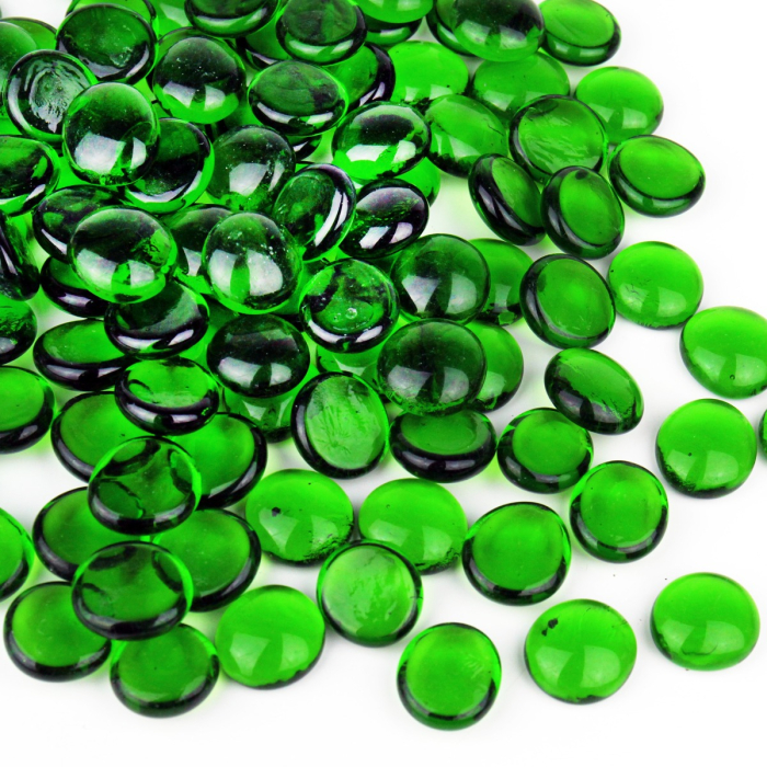 glass green beads vase fillers gem stones