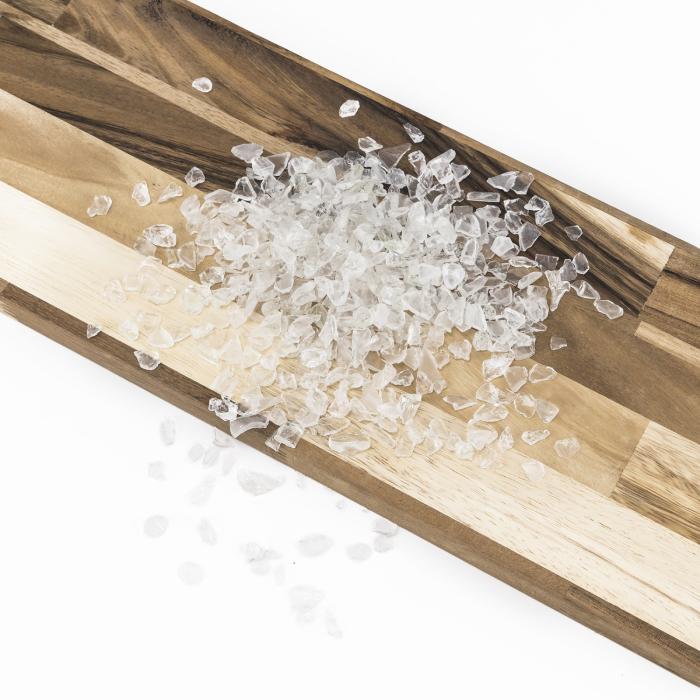 Clear Crushed Glass Gravel Substrate Vase Fillers (6mm - 8mm)
