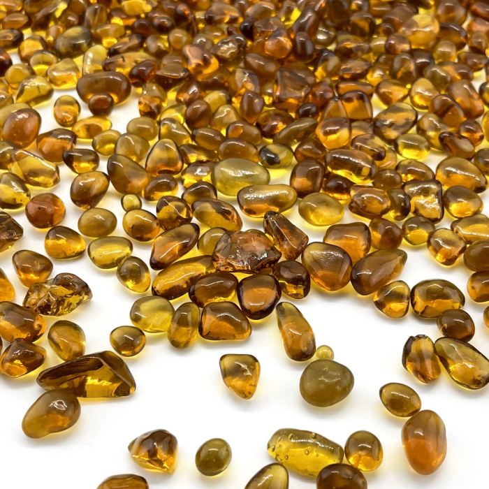 amber glass gravels for Aquarium decor tumbled glass vase fillers