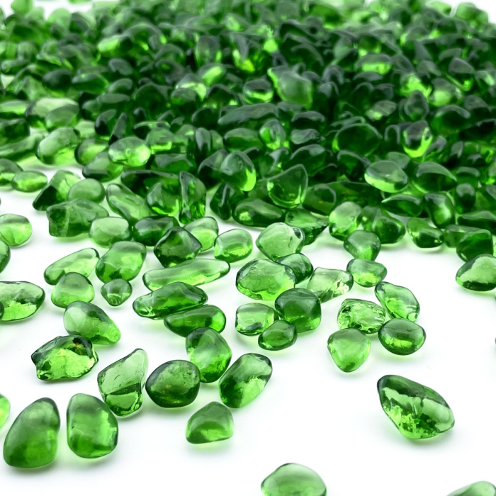 green glass gravels for Aquarium decor tumbled glass vase fillers