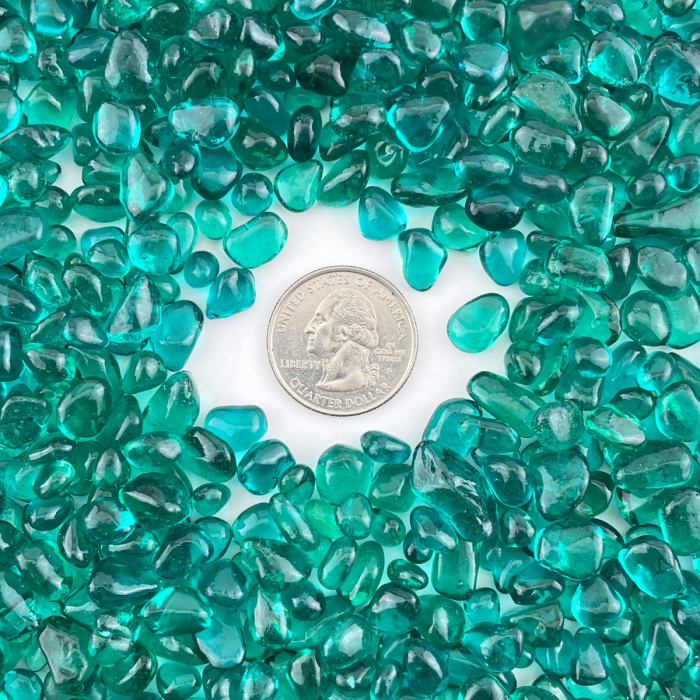 glass gravels for Aquarium decor tumbled glass vase fillers