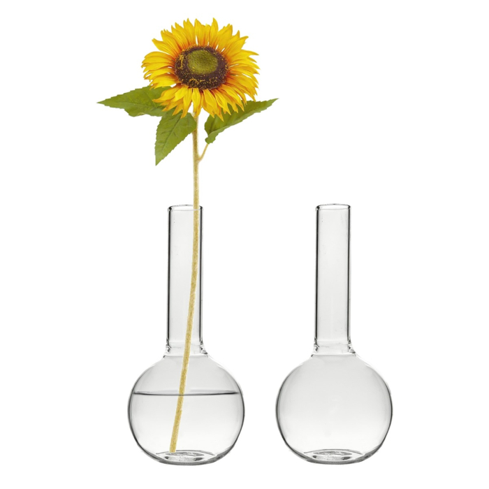 clear glass mini bud vases 