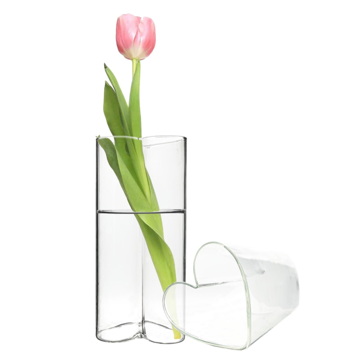 clear glass mini bud vases 
