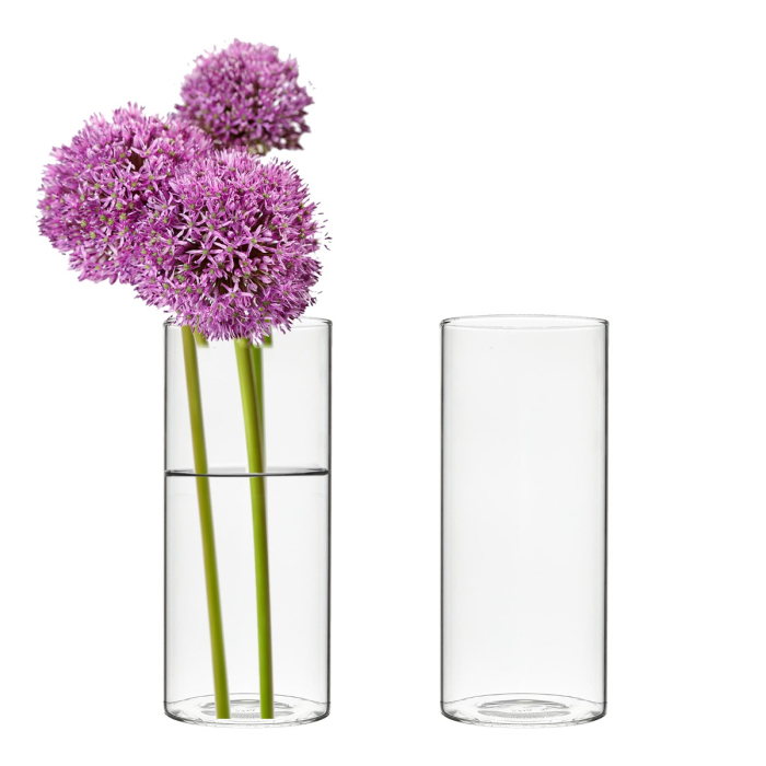 clear glass mini bud vases 