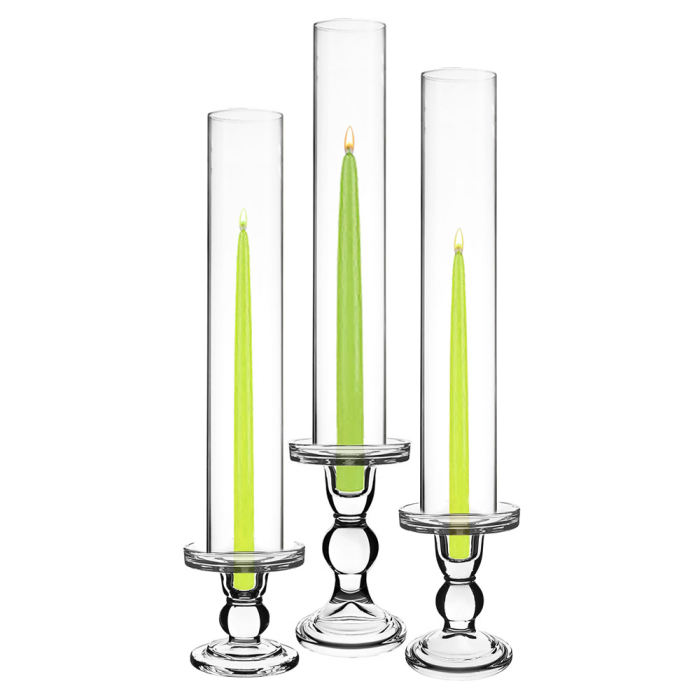 glass candle holder hurricane chimney