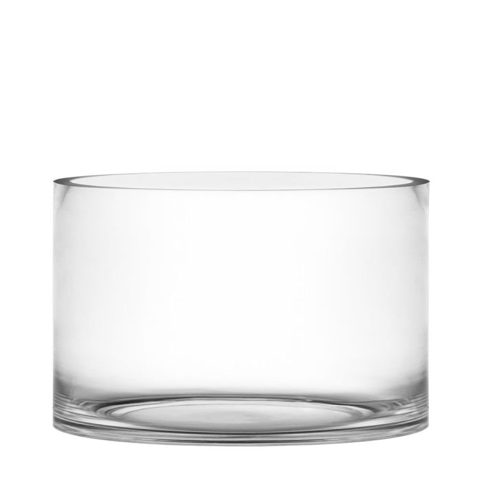 9" x 6" glass cylinder vase