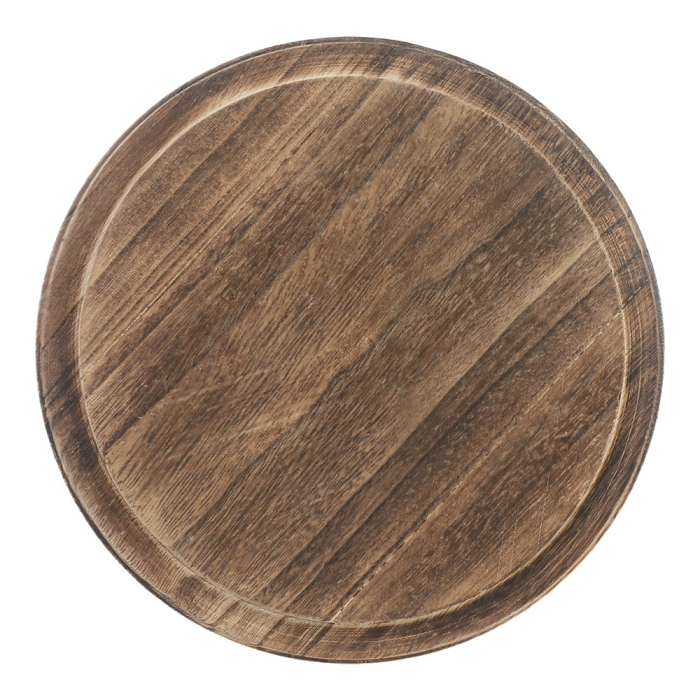 glass dome brown wood base