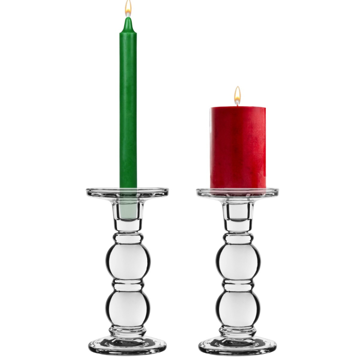 glass pillar candle holder
