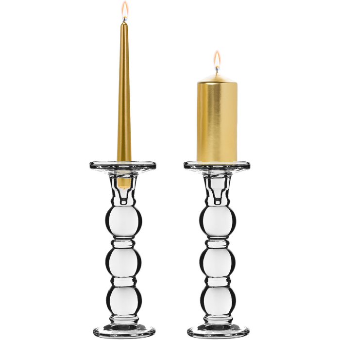 glass pillar candle holder