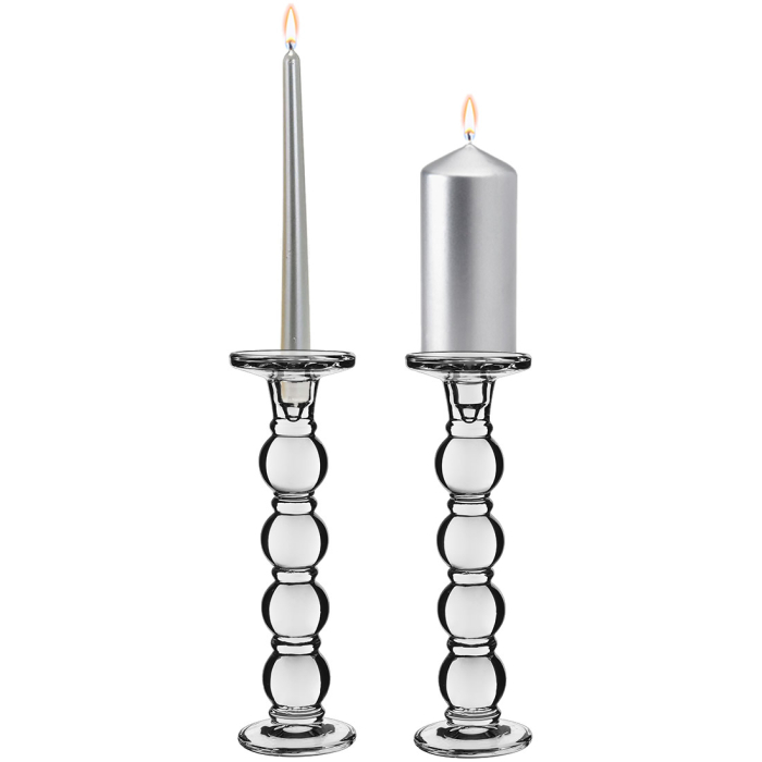 glass pillar candle holder