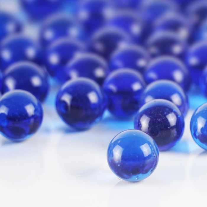 Cobalt Blue Glass Round Marble Vase Fillers